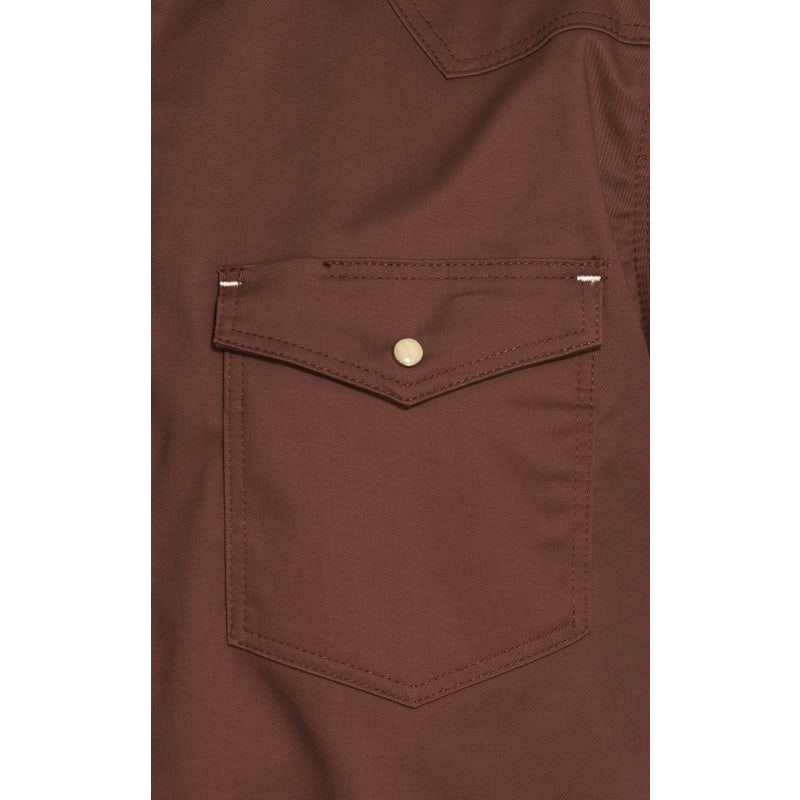 Cowboy Workwear WorkFlex Men's Chocolate Long Sleeve Work Shirt