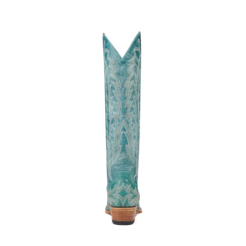 JRC & Sons Women’s Nancy Turquoise Snip Toe Tall Cowboy Boots