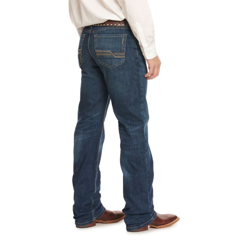 Cinch Men's Grant Dark Stone Wash Mid Rise Relaxed Fit Bootcut Jeans  available at Cavenders