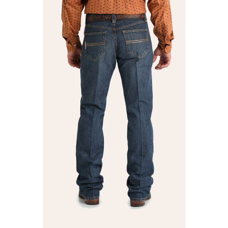 Cinch Carter Medium Stonewash Mid Rise Relaxed Fit Boot Cut Jeans