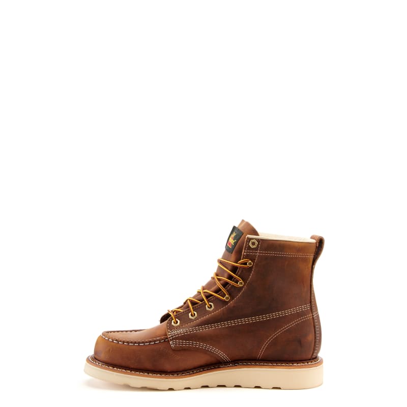 Thorogood Men's MAXWear Brown Crazy Horse Wedge Moc Toe Lace Up Work Boot  available at Cavenders