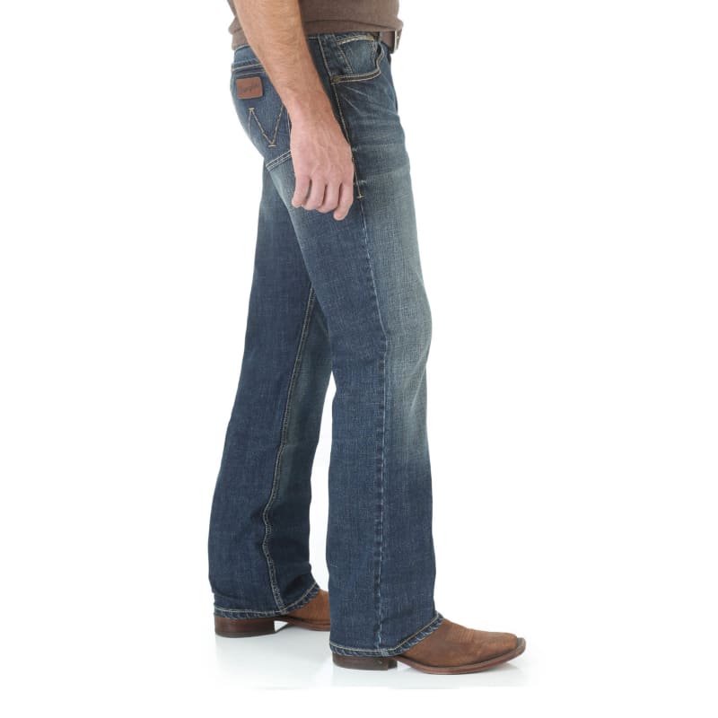 Wrangler Retro Men's Layton Slim Fit Boot Cut Jeans - Tall available at  Cavenders