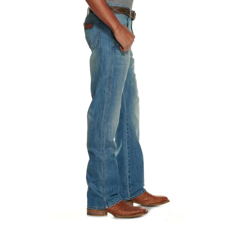 Wrangler Retro Men's Light Wash Relaxed Fit Boot Cut Jeans - Cavender's  Exclusive available at Cavenders