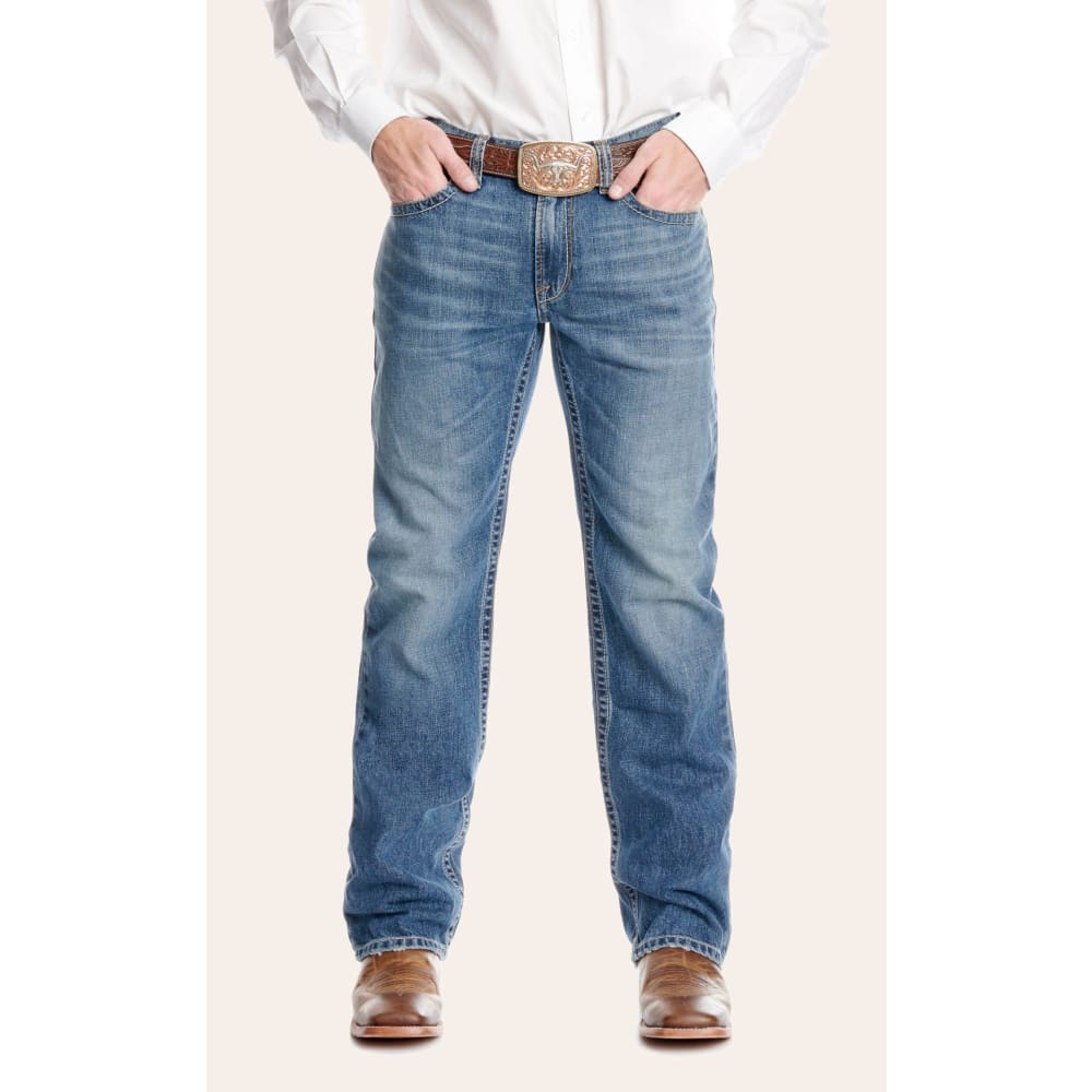 Ariat Men's M5 Smokey Weatherford Medium Wash Straight Leg Jeans