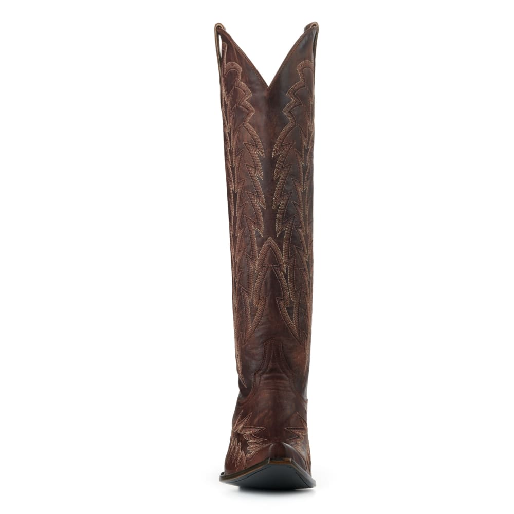 JRC & Sons Women's Nancy Leather Snip Toe Tall Cowboy Boot in Dark Brass | Cavender's