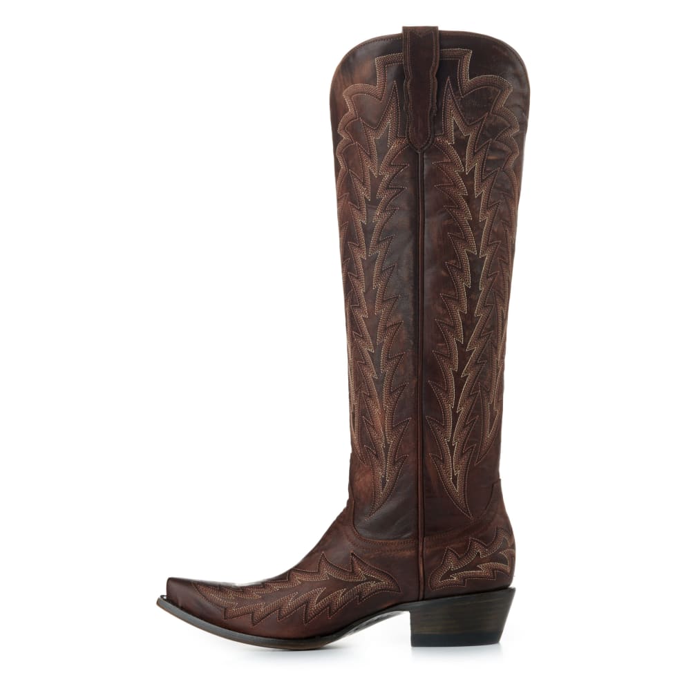 JRC & Sons Women's Nancy Leather Snip Toe Tall Cowboy Boot in Dark Brass | Cavender's