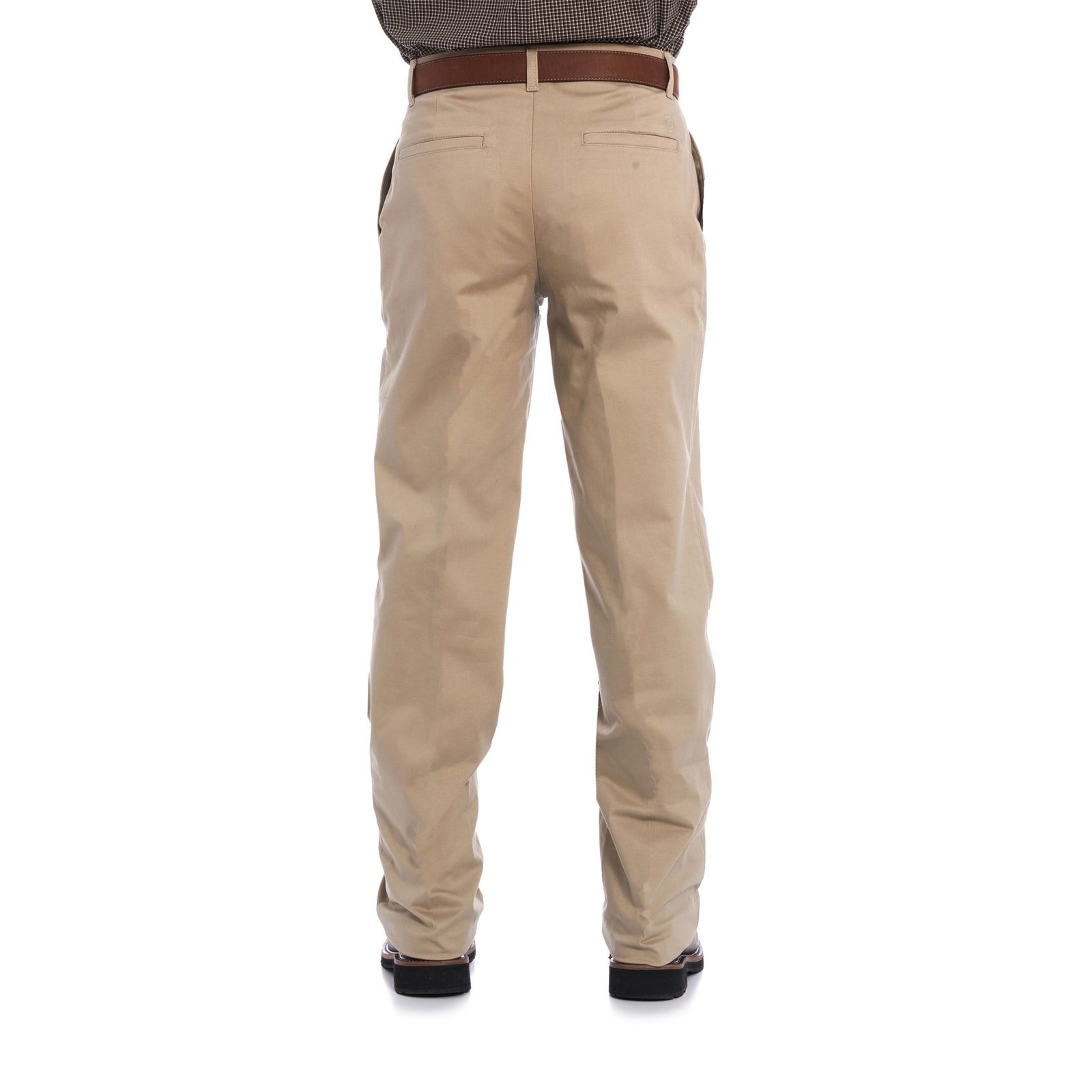 Wrangler Men's Casual Pebble Flat Front Relaxed Fit Pants available at  Cavenders