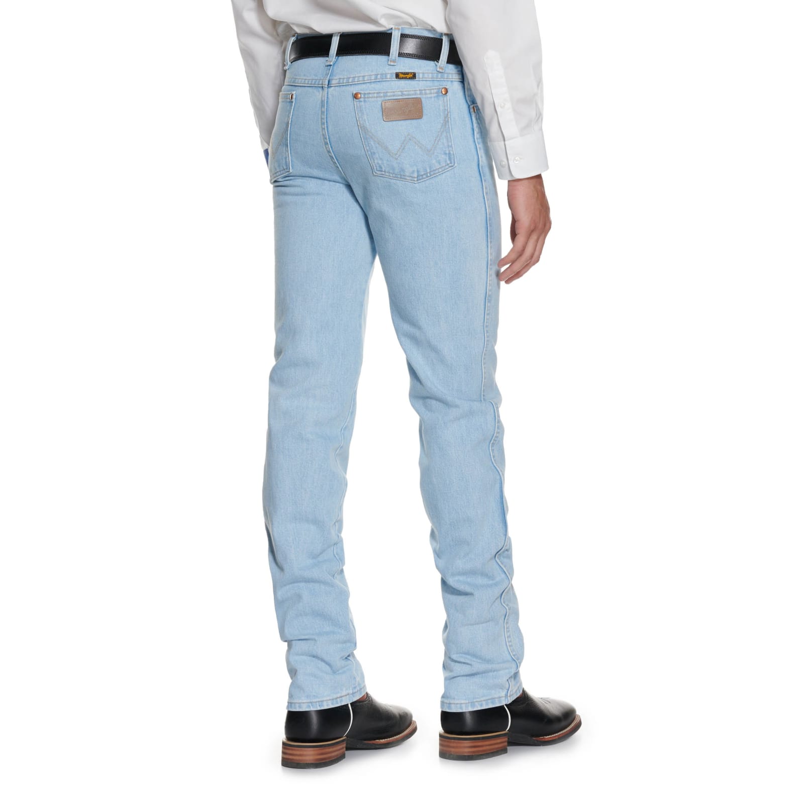 Arriba 33+ imagen wrangler cowboy cut slim fit bleach