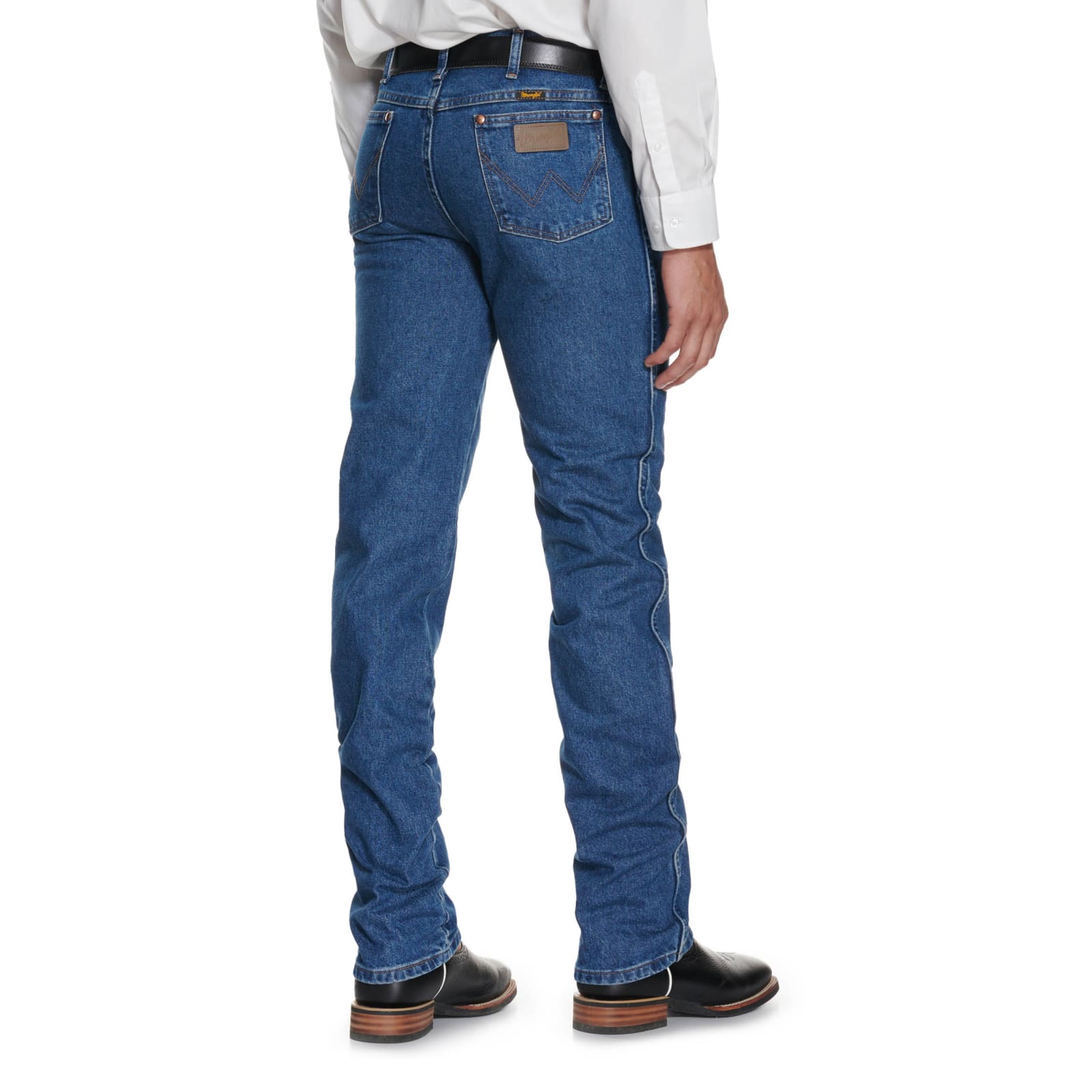 Wrangler Cowboy Cut Stonewash Blue Slim Fit Jeans available at Cavenders