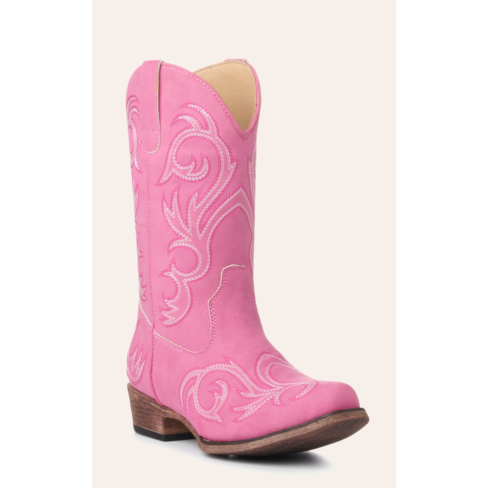 Roper Kids' Pink Snip Toe Western Boots Available At, 43 OFF