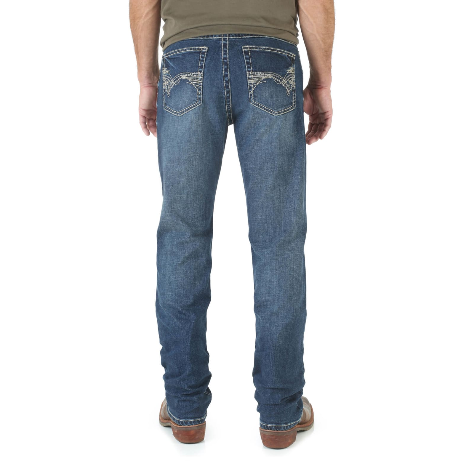 Wrangler 20X Men's No. 42 Vintage Midland Medium Wash Slim Fit Boot Cut  Stretch Jean available at Cavenders