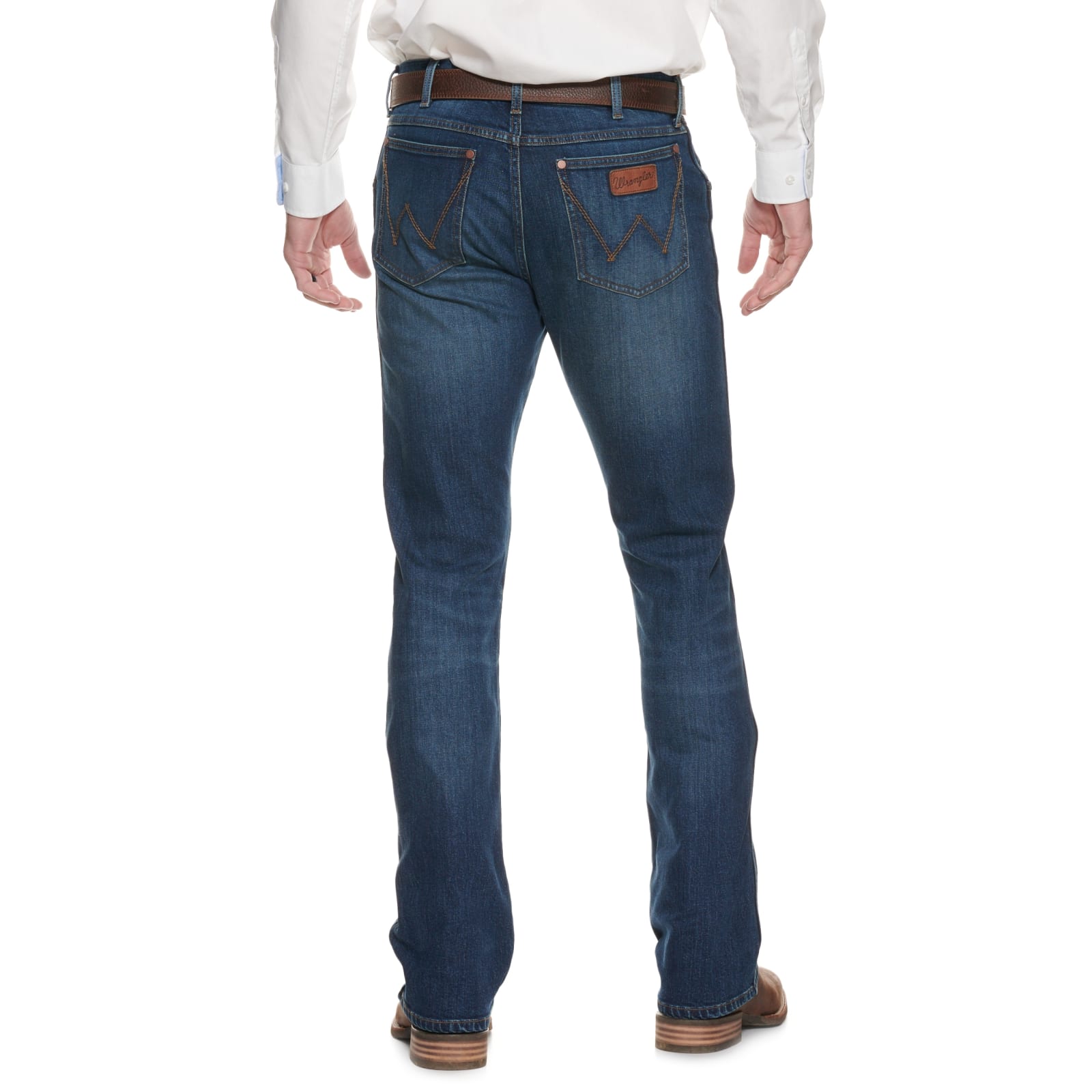 Wrangler Retro Men's Dark Wash Slim Fit Boot Cut Jeans available at  Cavenders