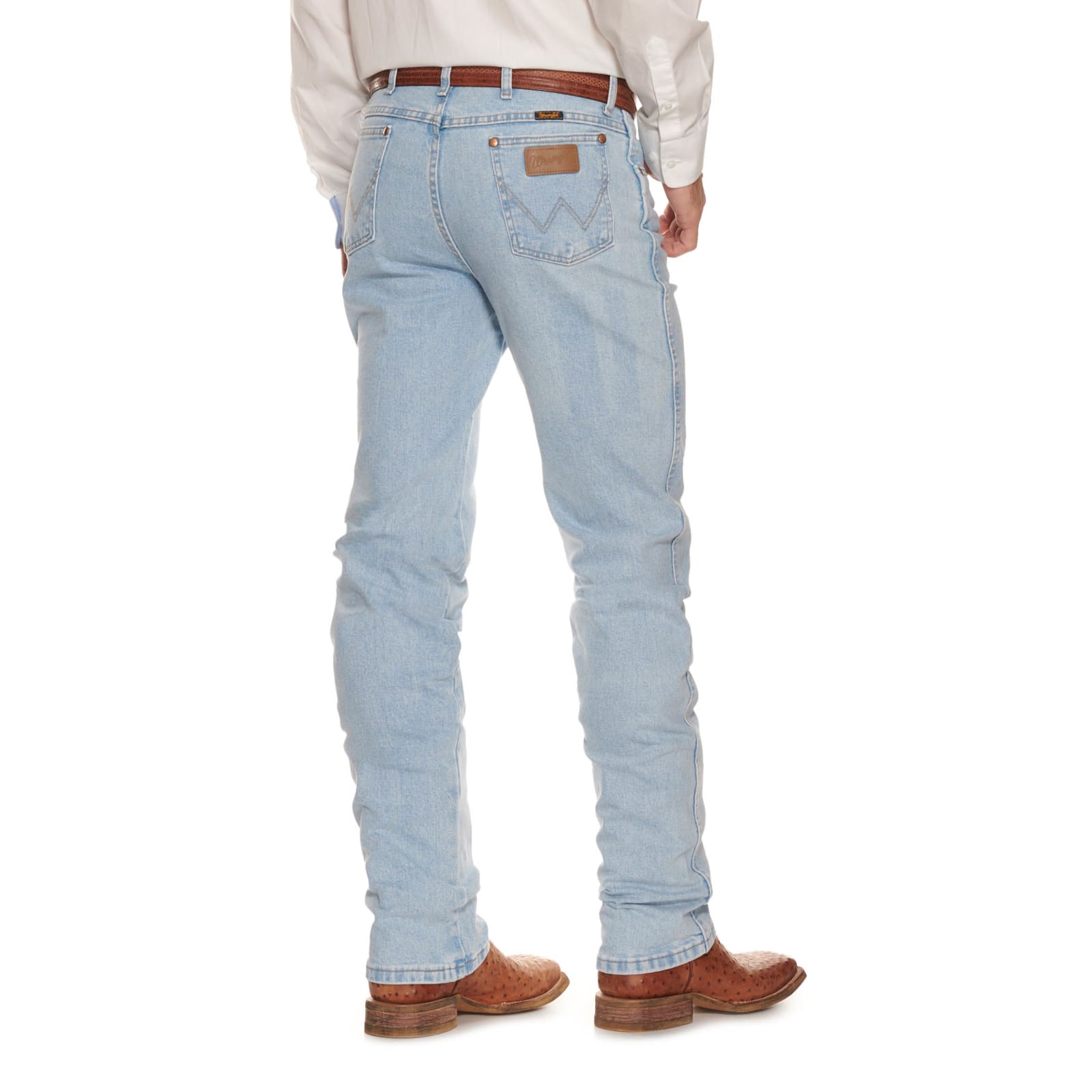 Wrangler Men's Cowboy Cut Bleach Slim Fit Active Flex Jeans available at  Cavenders