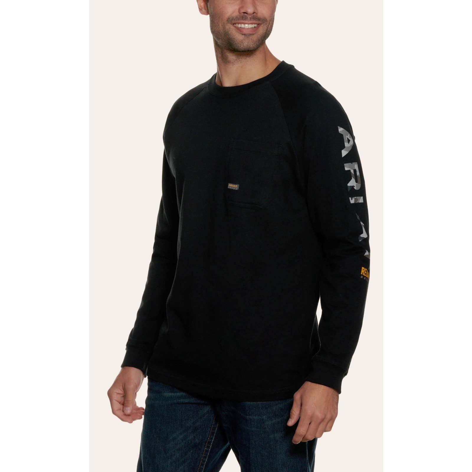 ennoy LONG SLEEVE HEM RIB TEE BLACK XL | www.angeloawards.com