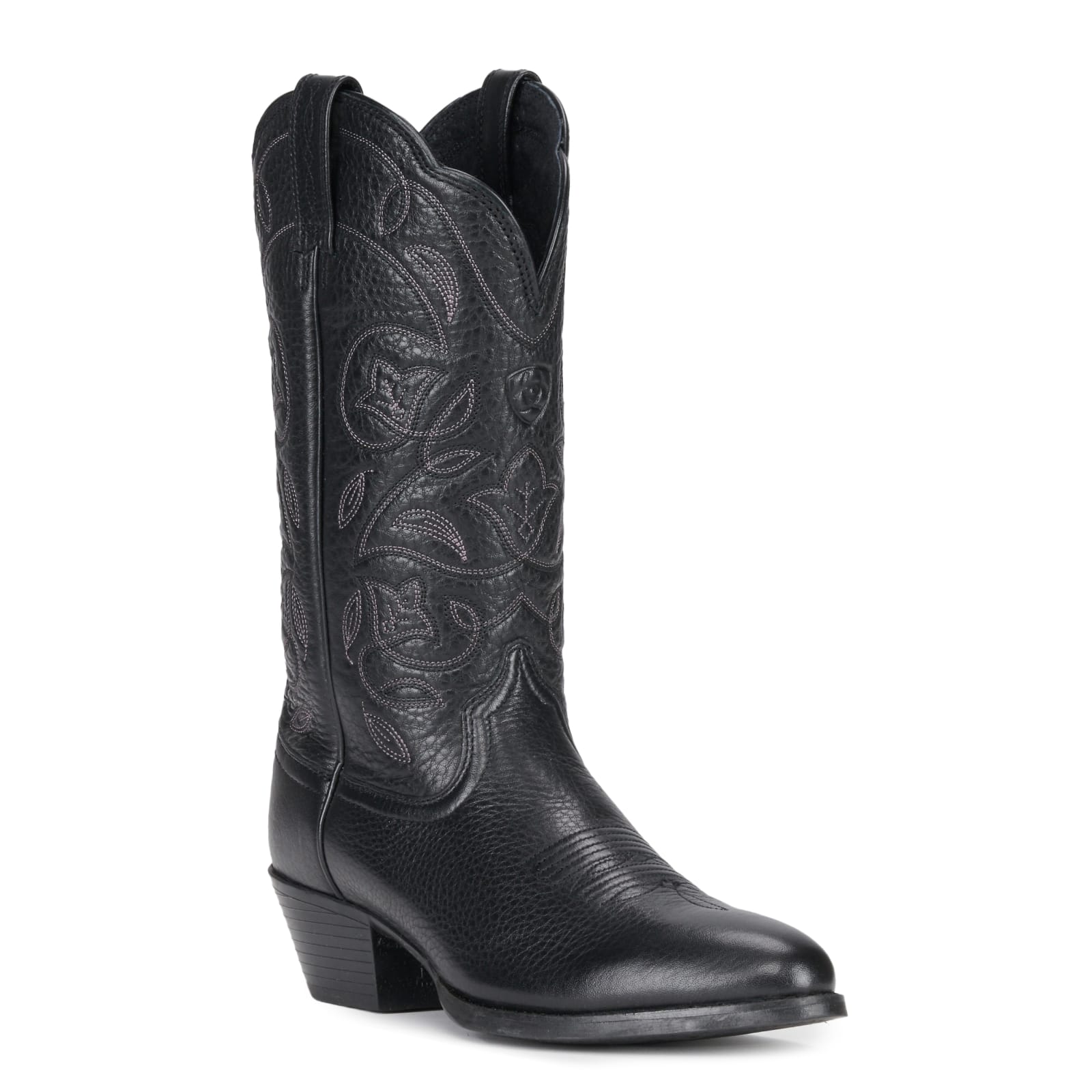 HAYWARD Black Leather Western Boots  Women's Leather Cowboy Boots – Steve  Madden