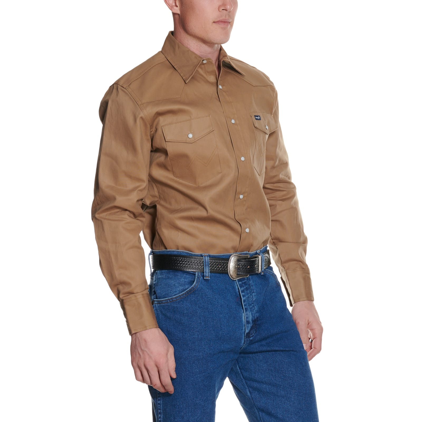 Wrangler Rawhide Long Sleeve Big & Tall Workshirt available at Cavenders