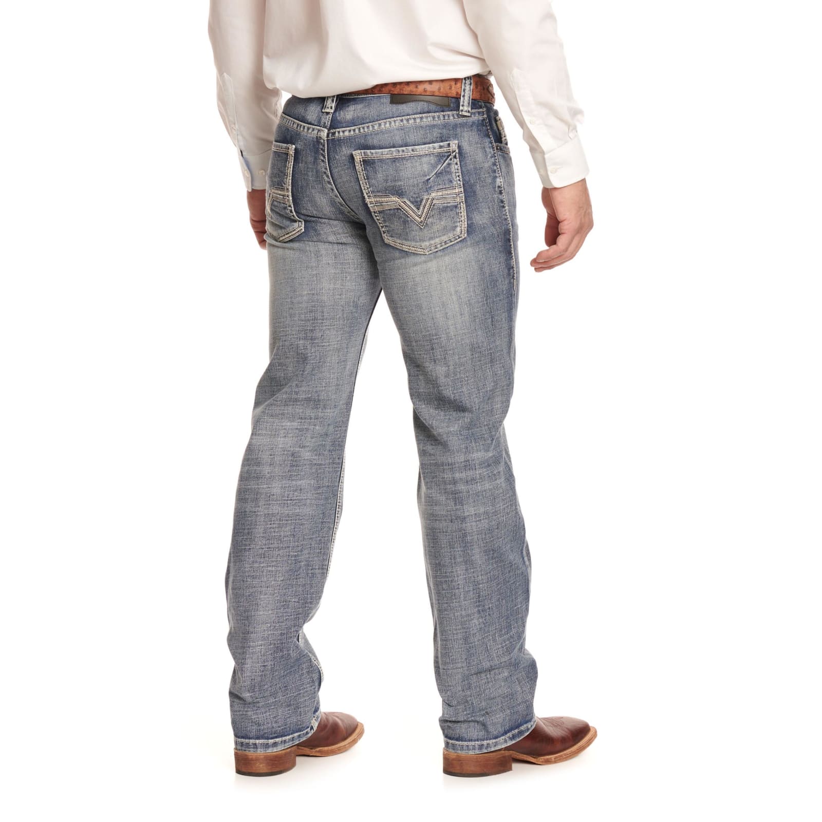 Rock & Roll Denim Men's Pistol Medium Vintage Wash Straight Leg