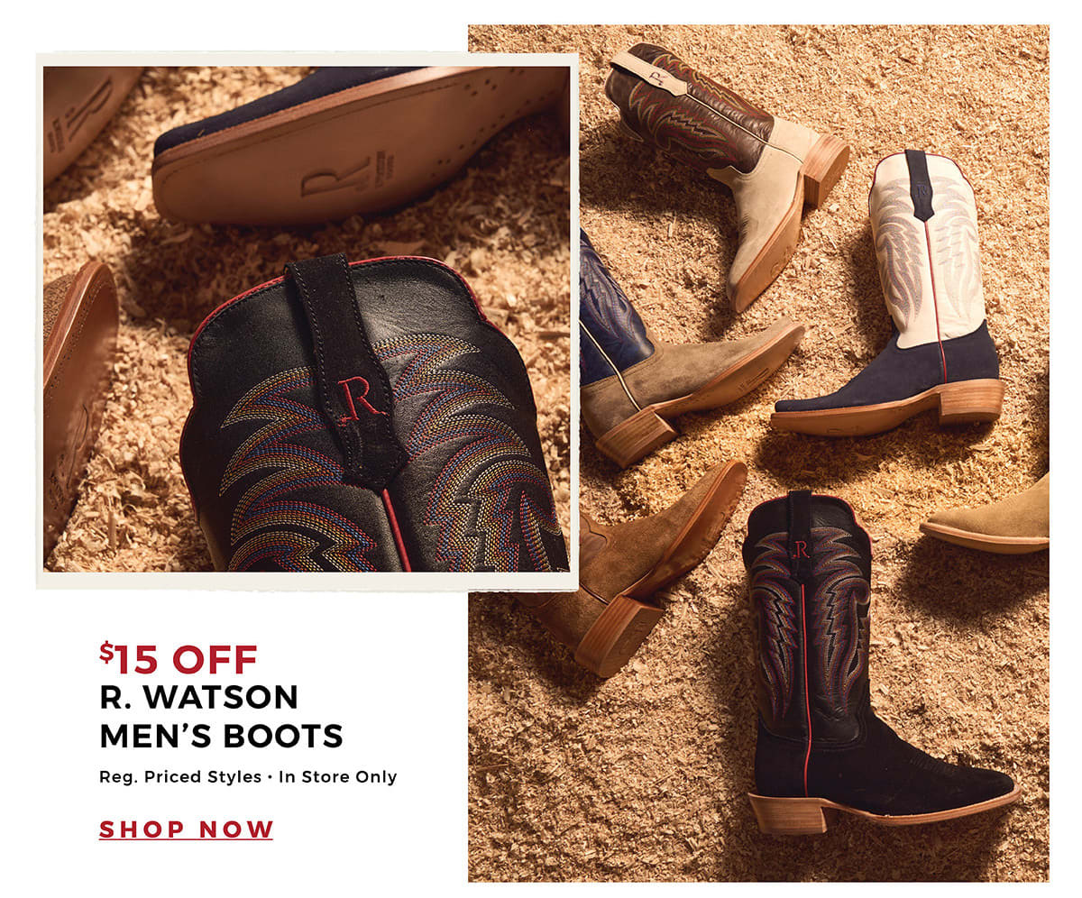 $15 Off R. Watson Men's Boots