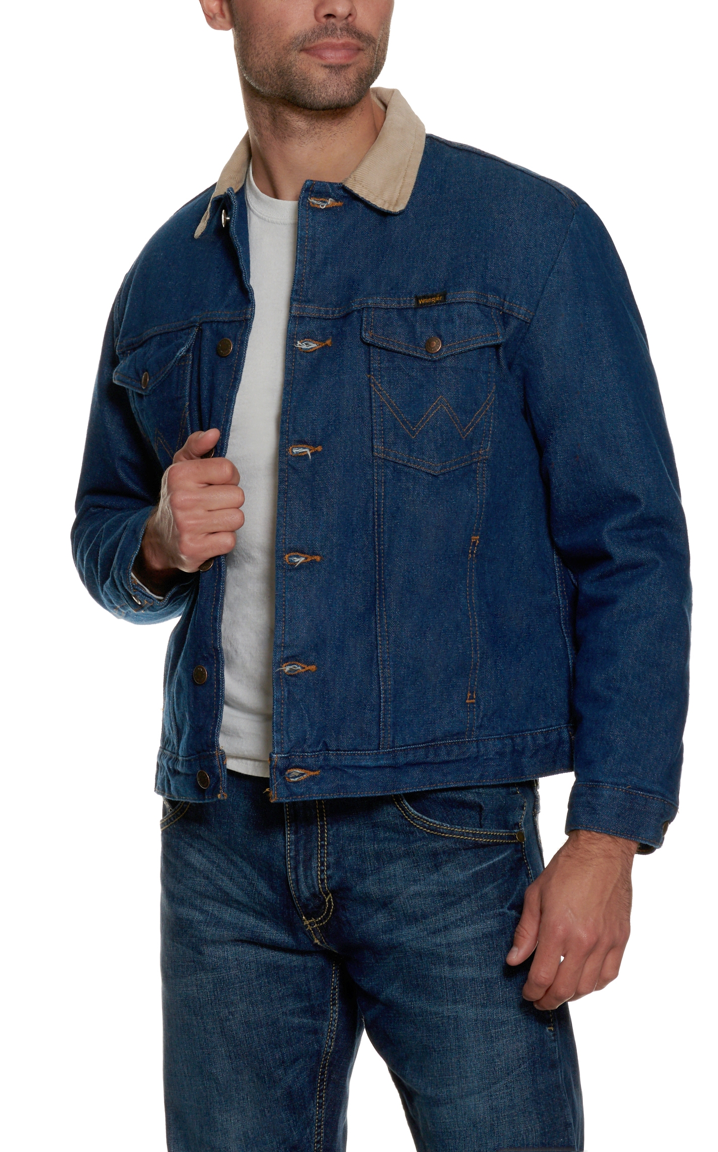 Wrangler Blanket Lined Prewashed Denim Jacket | Cavender's