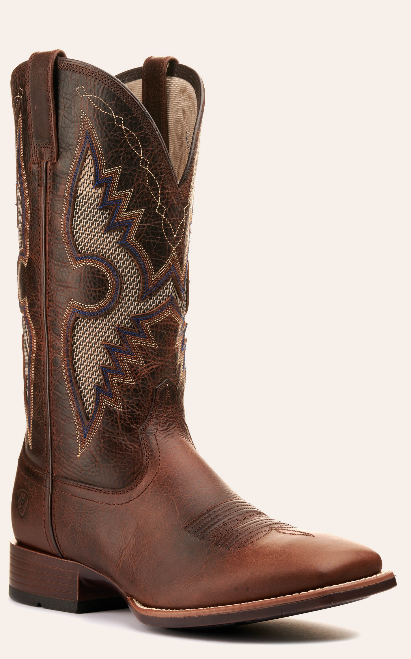Ariat Men's Solado VentTEK Dark Whiskey Brown Bantamweight Wide Square