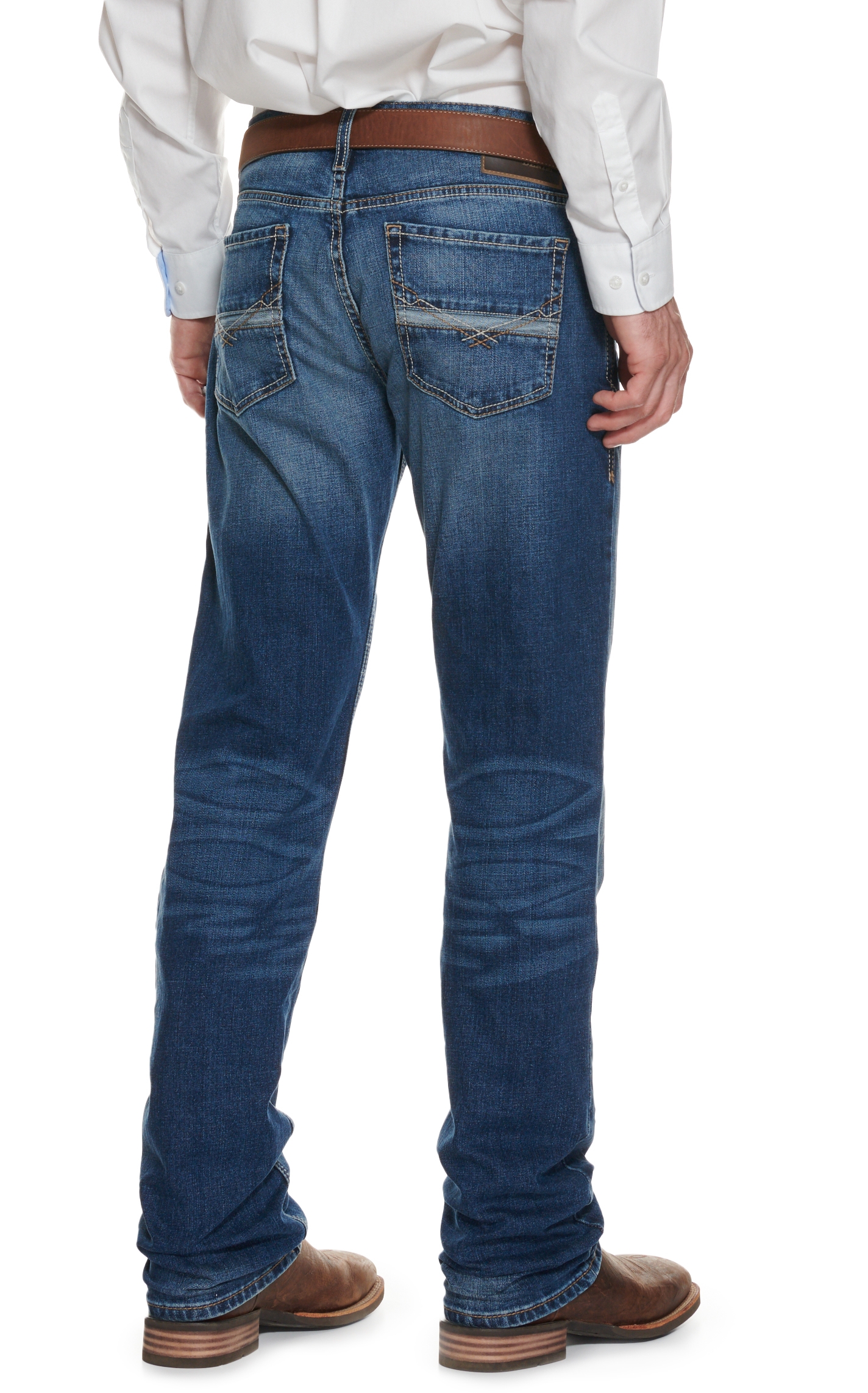 Ariat Men's M7 Silverton Medium Wash Low Rise Slim Stackable Straight ...