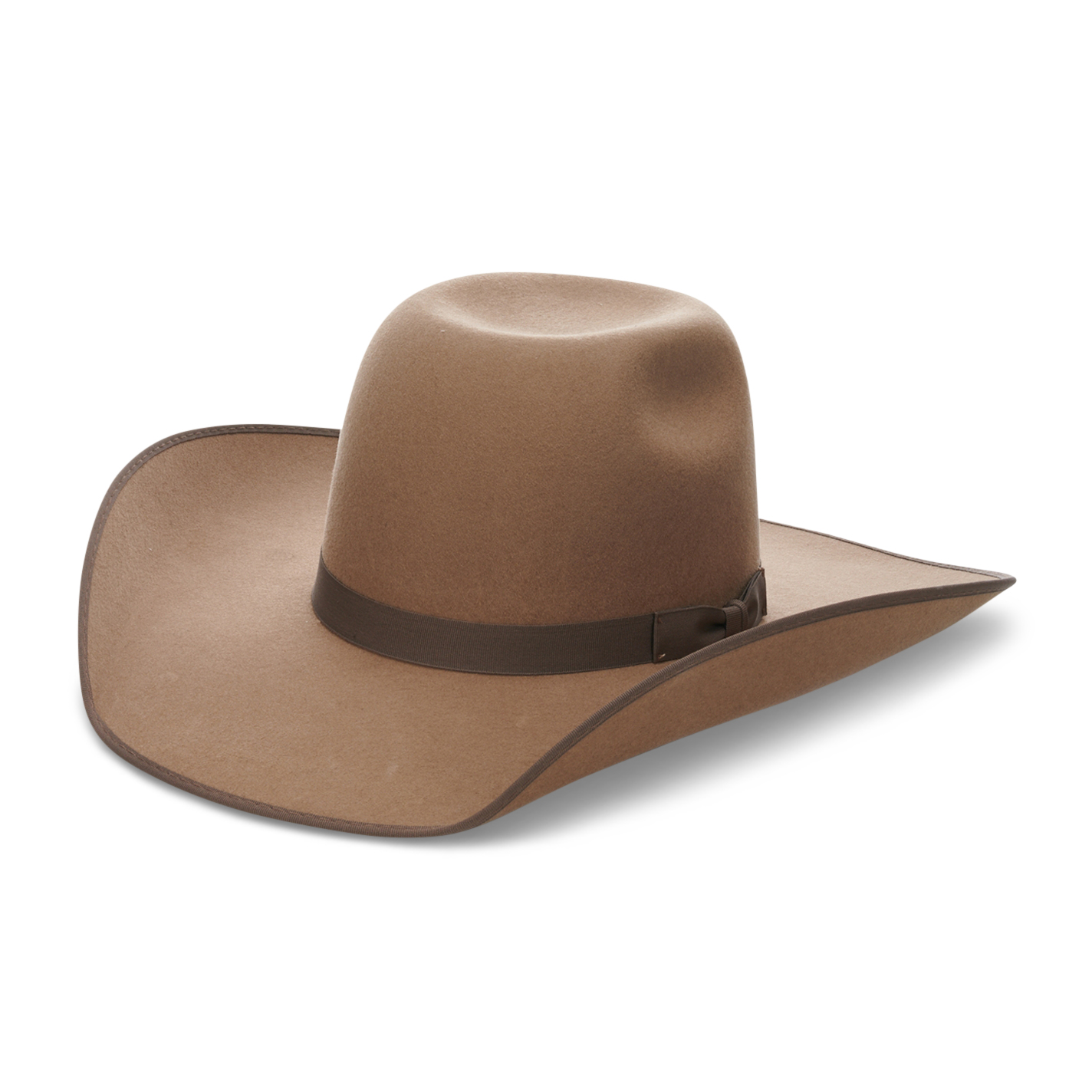 Cavender's 3X Pecan Brick Crown with Self Band Wool Cowboy Hat Cavender's