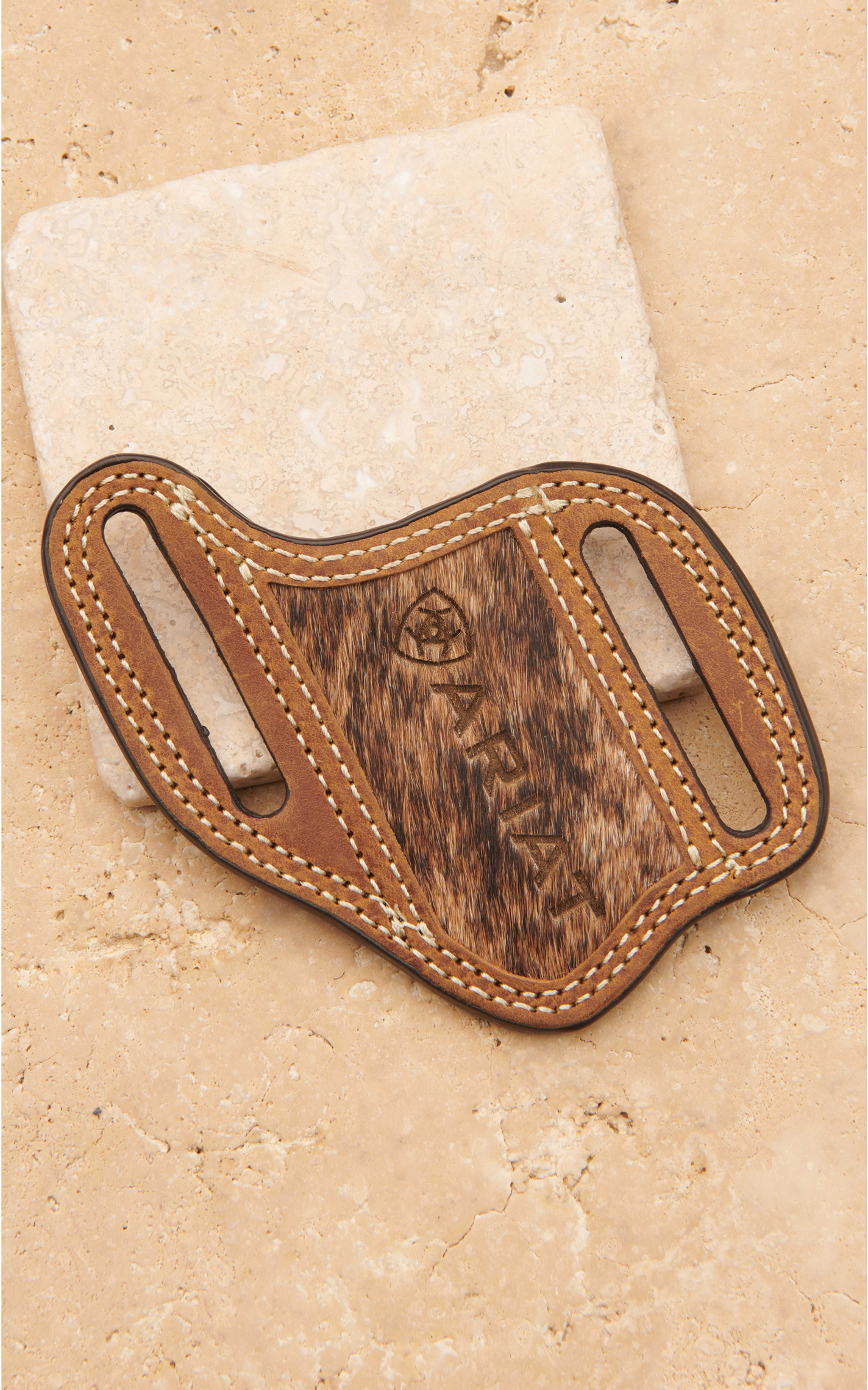 Ariat Medium Brown Calf Hair Pancake Knife Sheath Cavender's