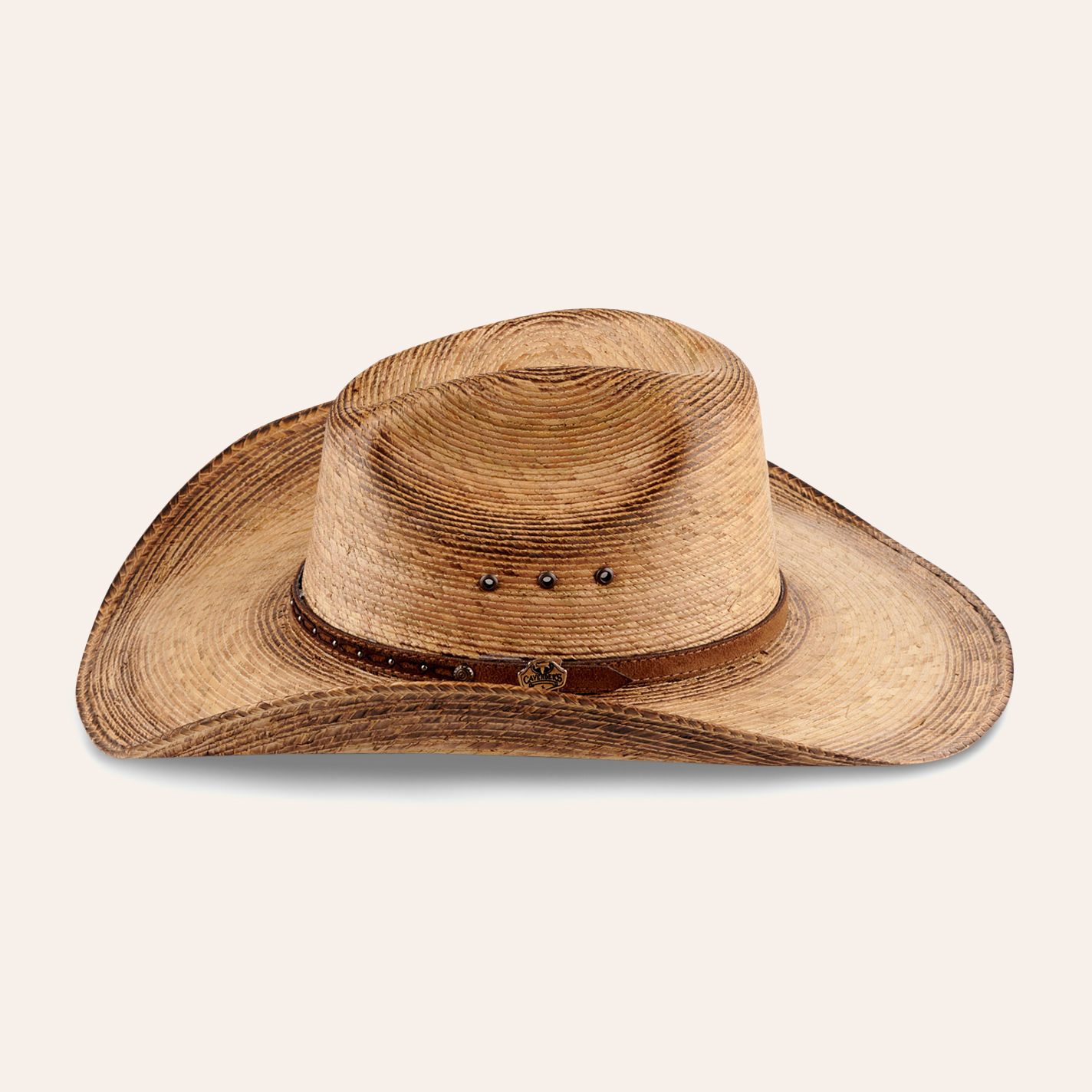 Cavender's Collection Toasted Cattleman Crown Duke Palm Leaf Cowboy Hat