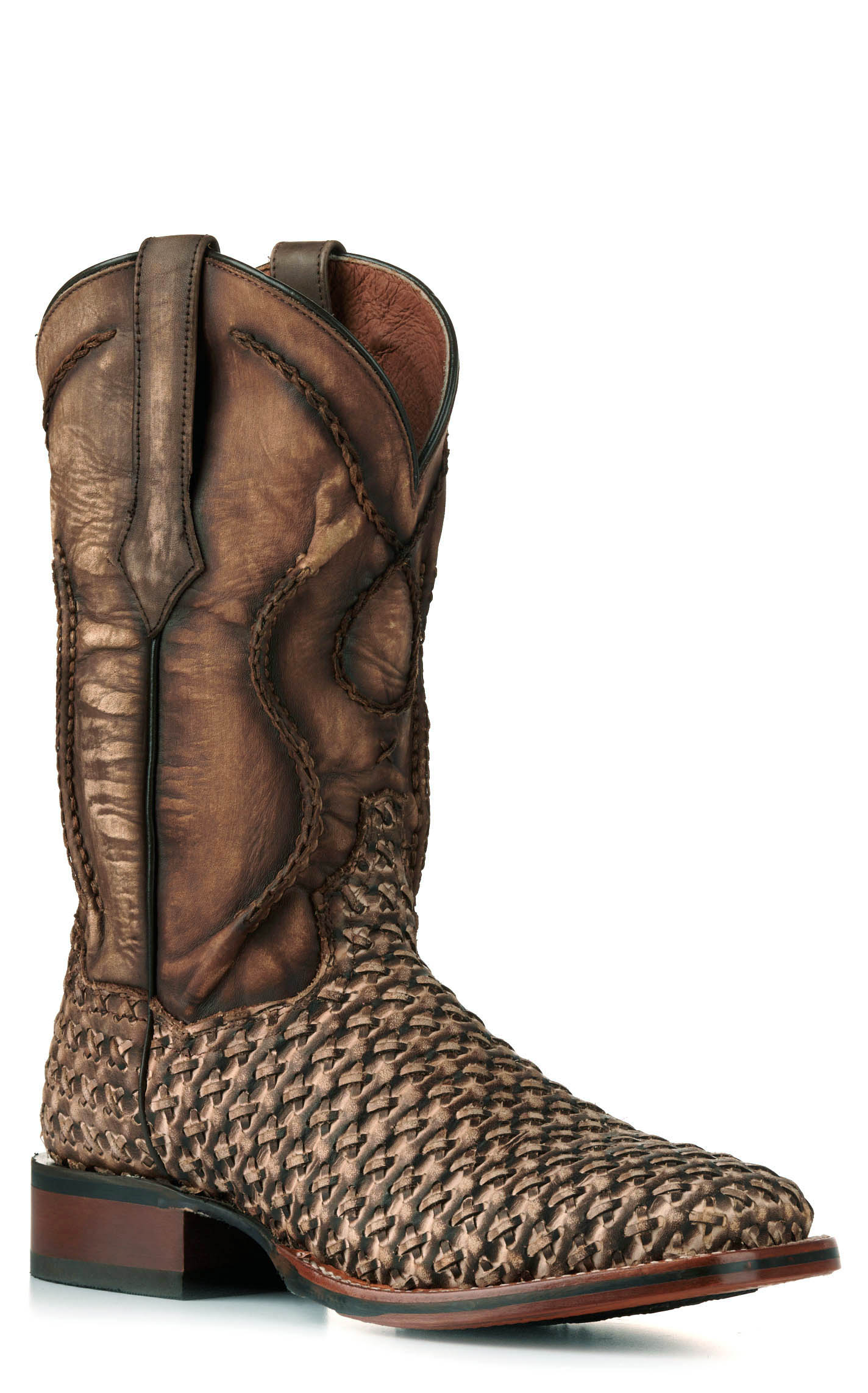 mens tan square toe boots