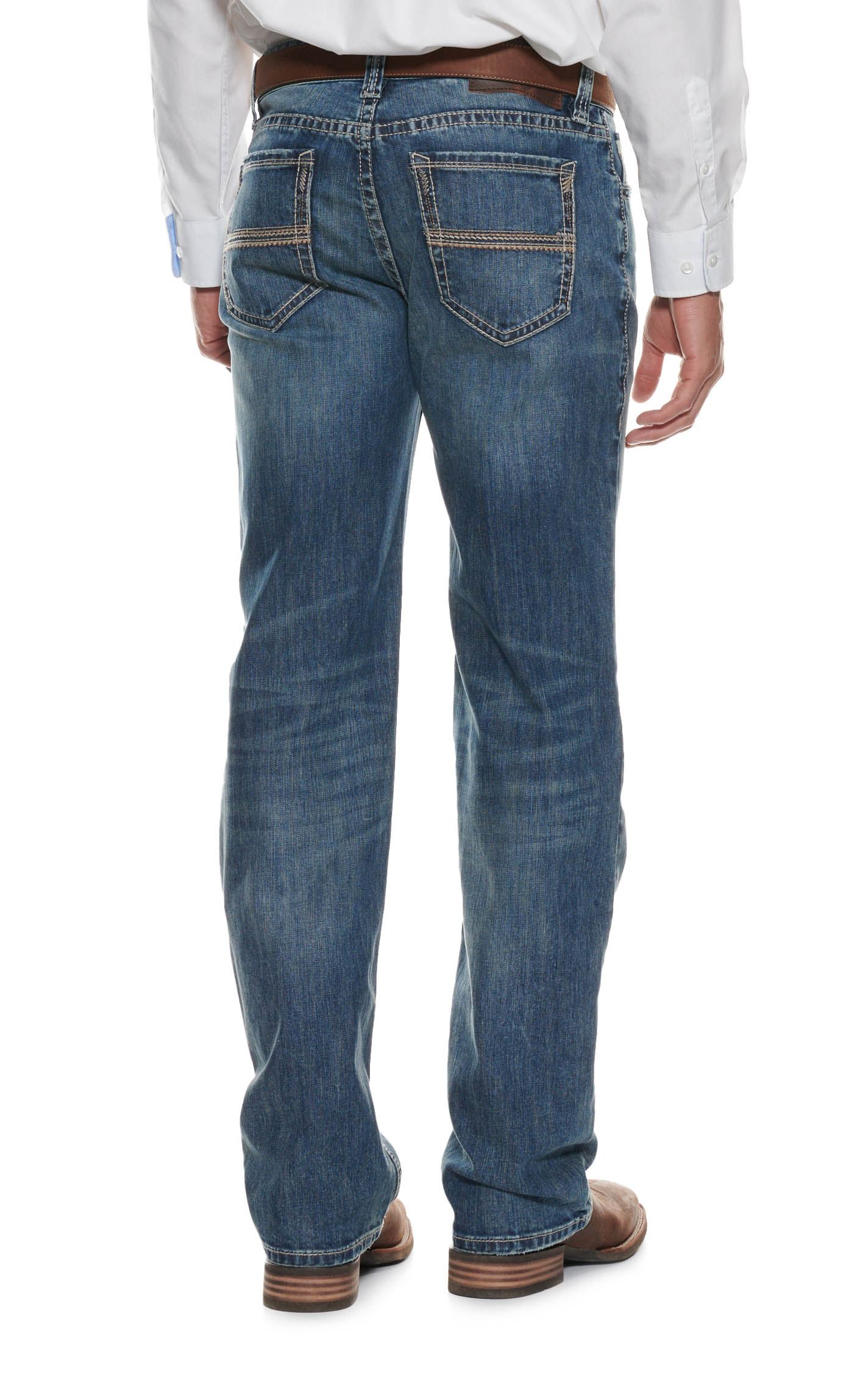 Rock & Roll Denim Men's Double Barrel Medium Vintage Wash Mid Rise