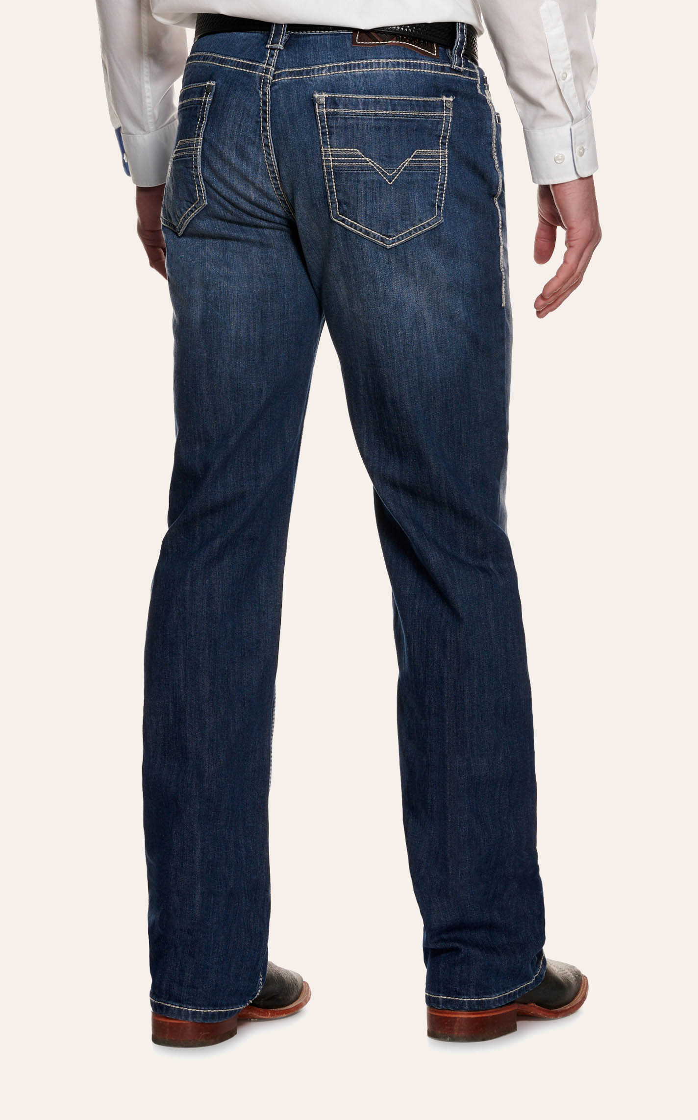 Rock & Roll Denim Men's Double Barrel Medium Wash Relaxed Reflex