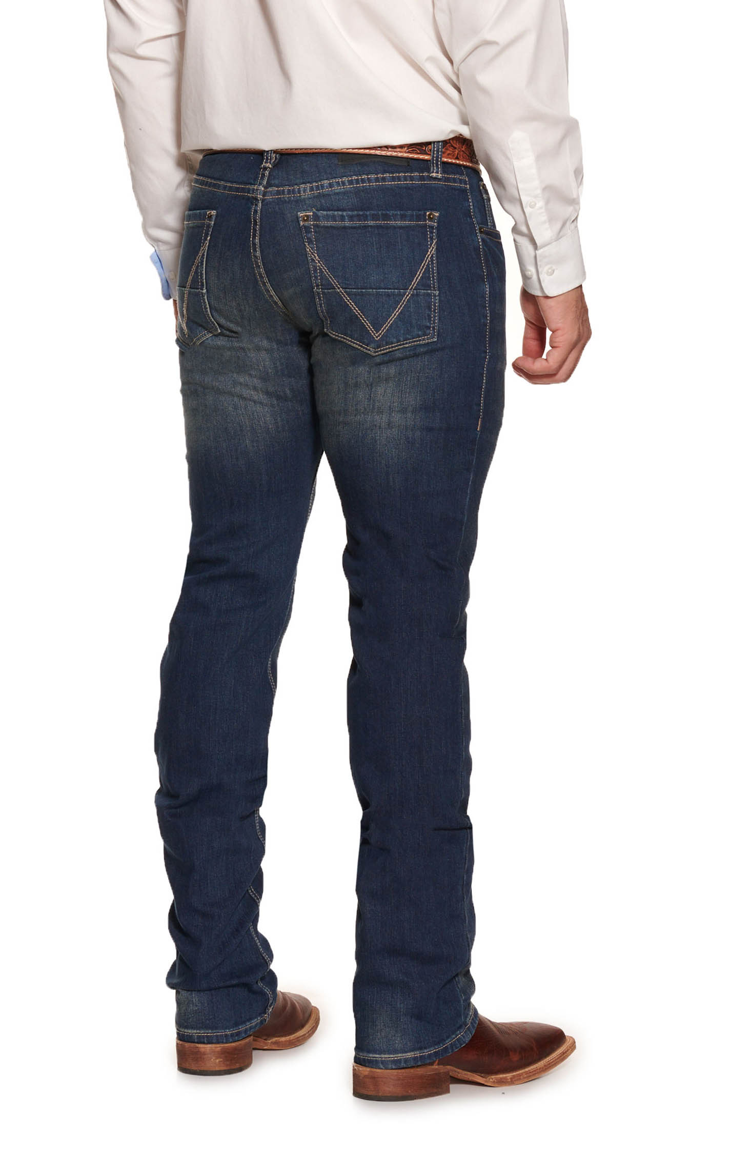 Rock & Roll Denim Men's Revolver Vintage '46 Dark Wash Slim Fit ReFlex