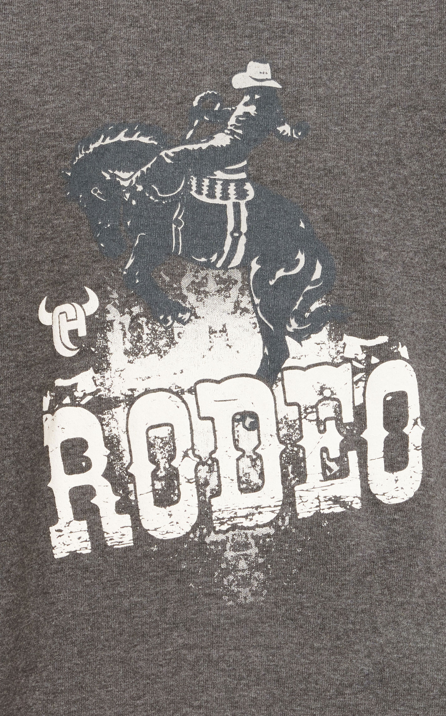 Cowboy Hardware Boy's Charcoal Rodeo Bronc & Rider Short Sleeve T-Shirt