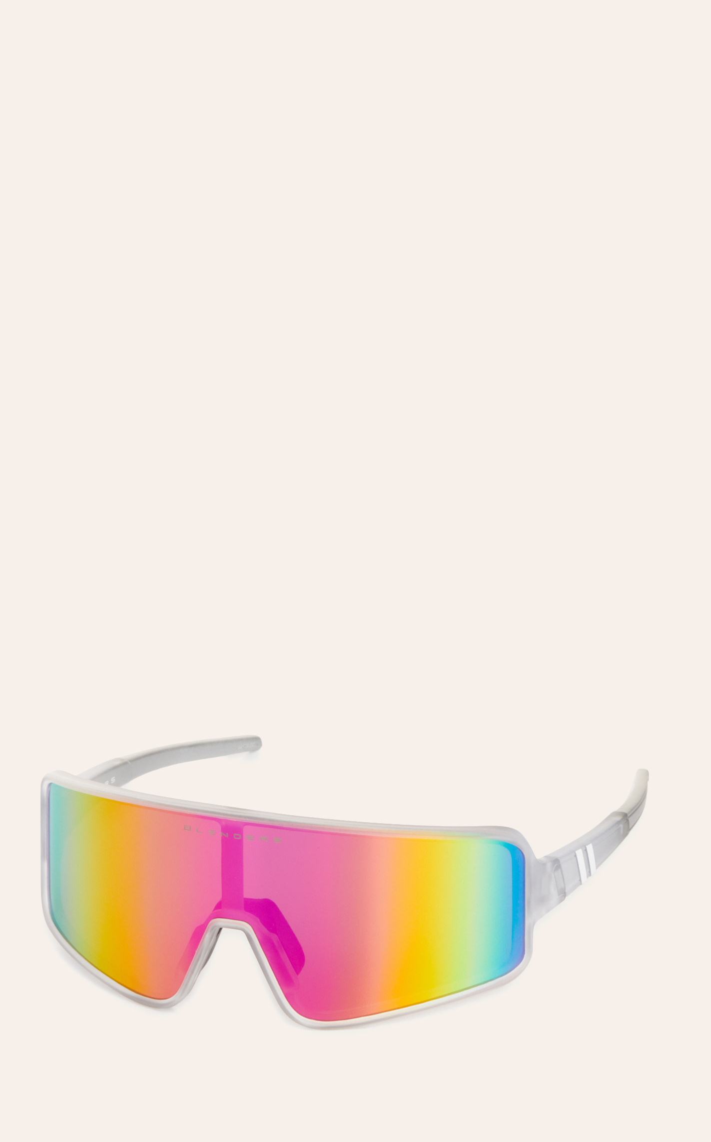 Blenders Eclipse Platinum Sky Silver Frames Pink Polarized Lens Sunglasses