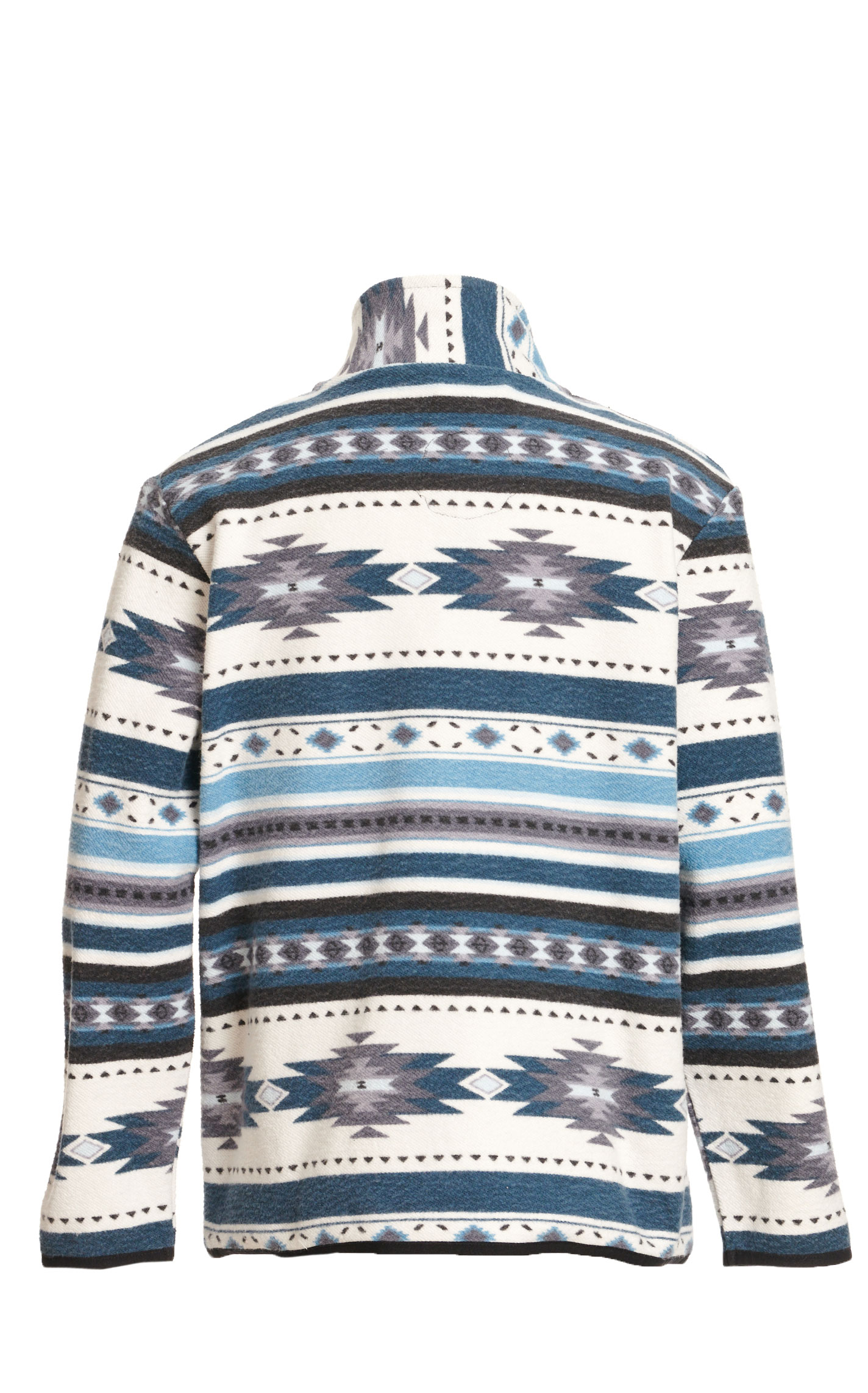 Rafter C Red Dirt Collection Boy's Aegean Blue & Grey Aztec Fleece 1/4 ...