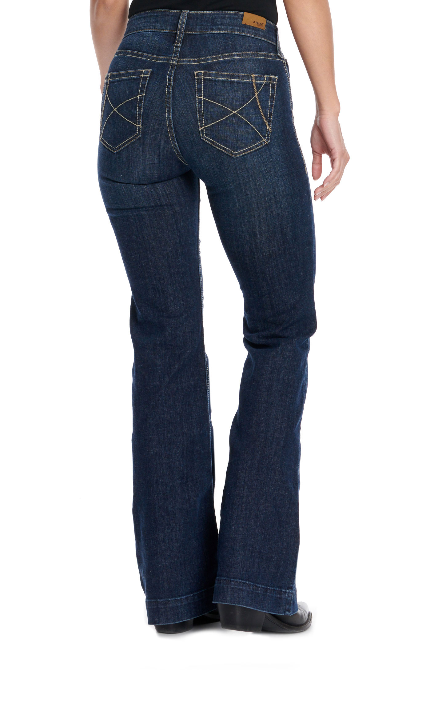 Ariat Women's Ella Dark Wash High Rise Slim Trouser Jeans | Cavender's