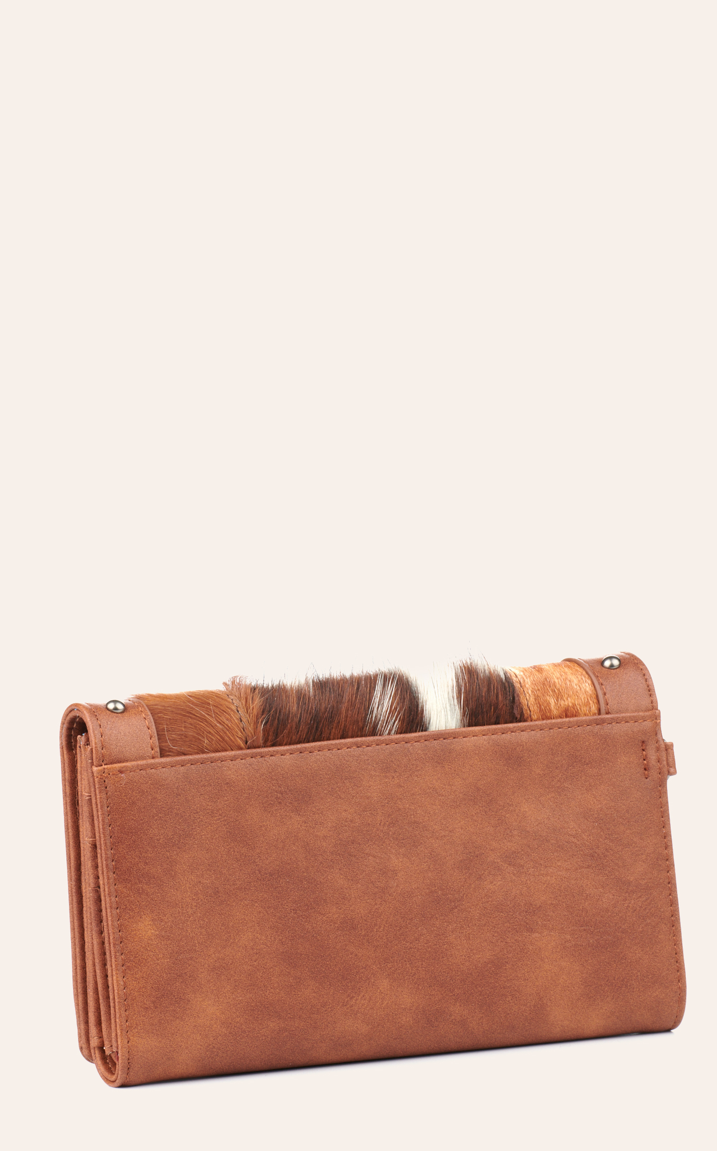 A7760 - Hair-On Collection Secretary Style Wallet