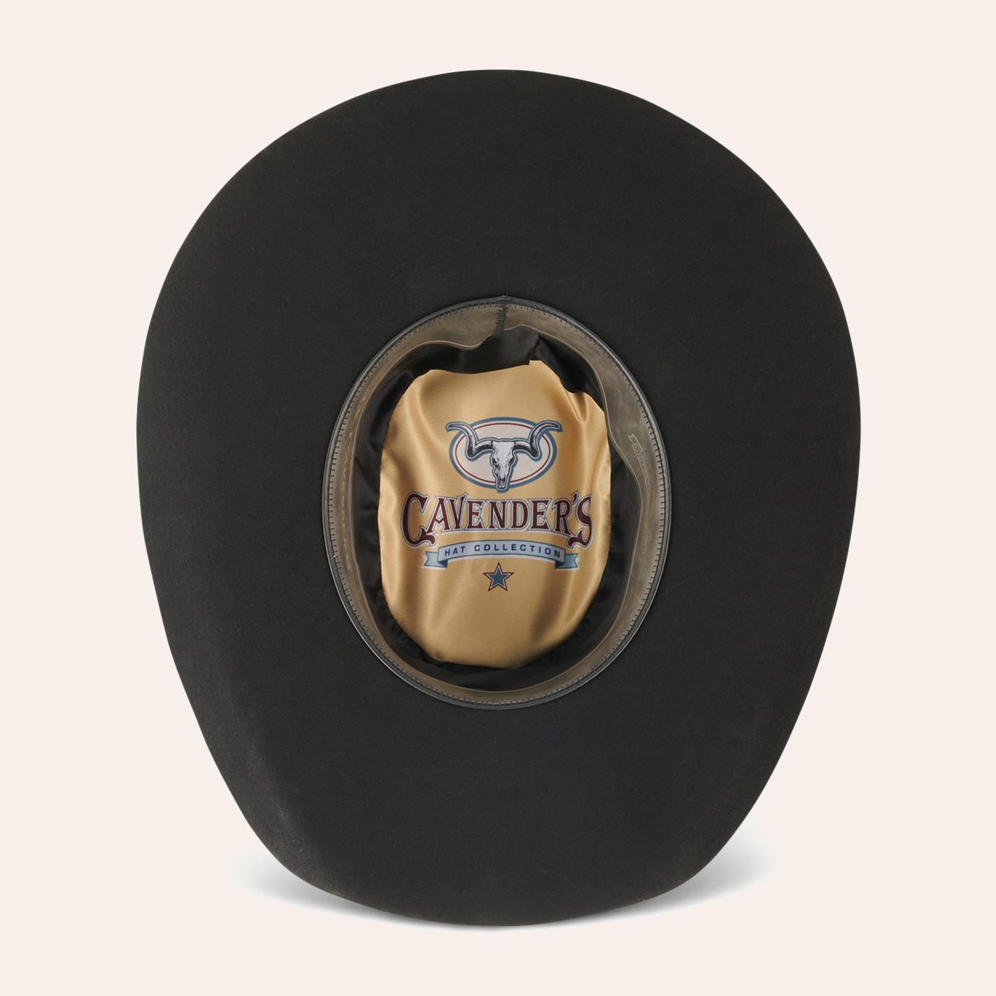 Cavender's Cowboy Collection 3X Black Self Band Wool Cowboy Hat