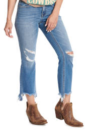 Women's Western Cropped Jeans