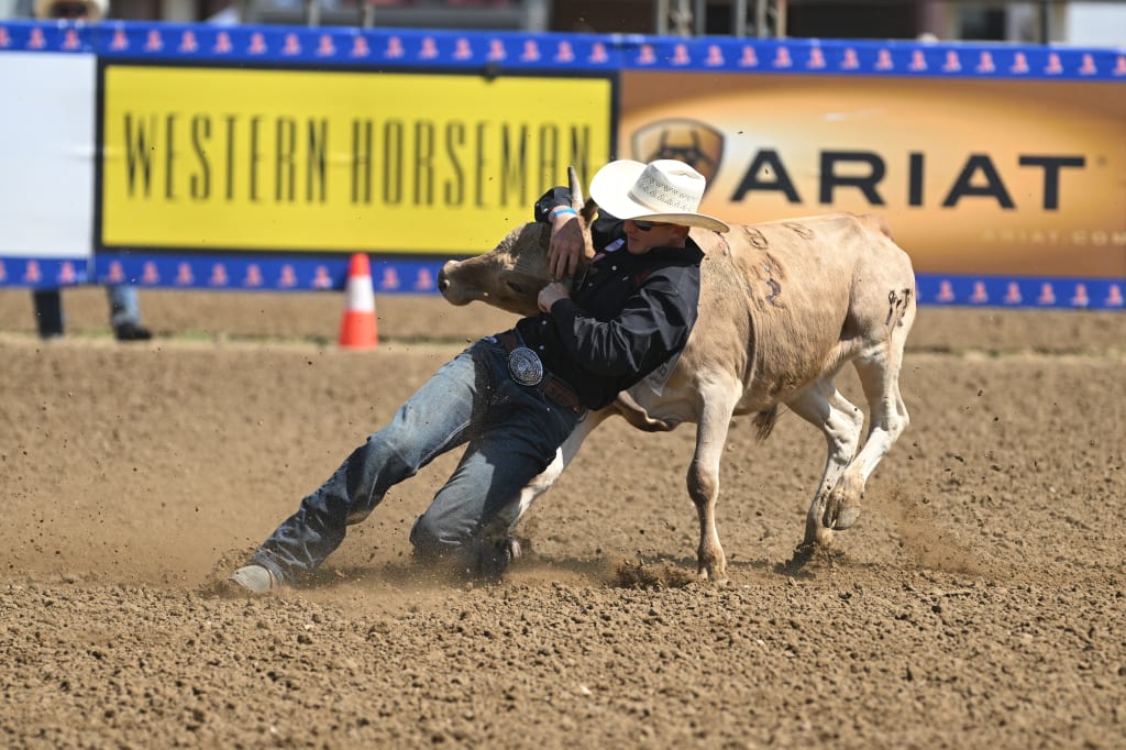 Sam Gallagher Steer Wrestling Reserve World Champion