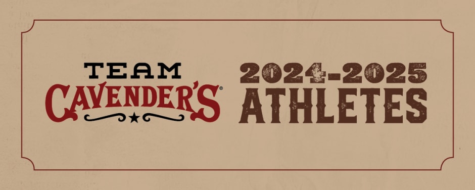 A featured image for the Team Cavender's athlete announcement blog post.