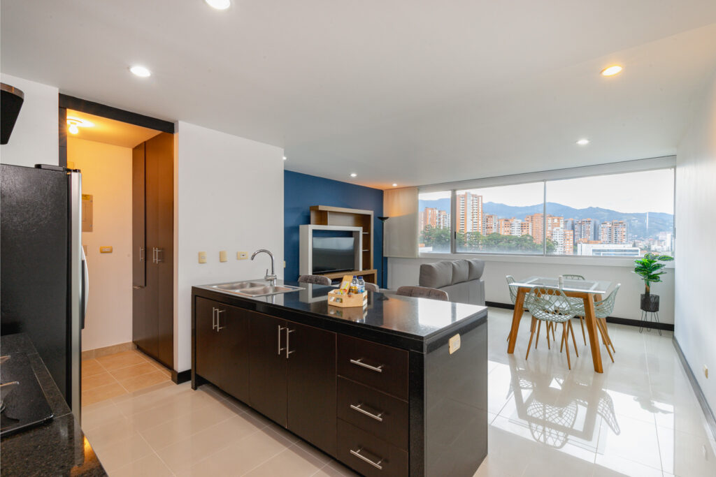 1BR 2BA Apartment for Rent in  Comuna 14 - El Poblado,  Antioquia - $1,350