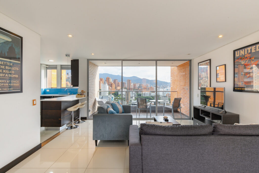 2BR 2BA Apartment for Rent in  Comuna 14 - El Poblado,  Antioquia - $1,900