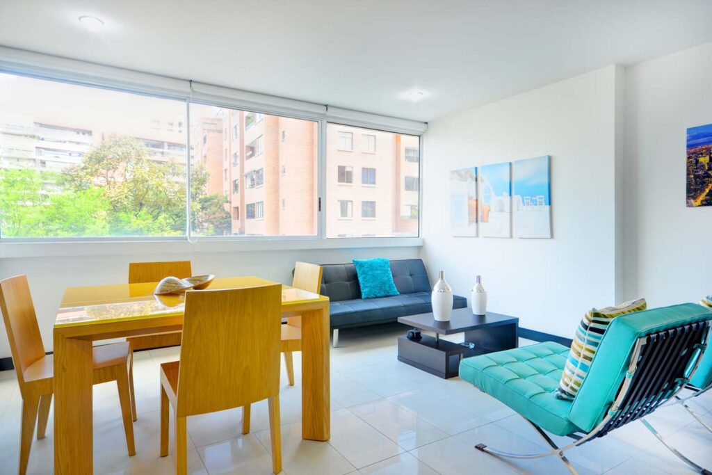 1BR 2BA Apartment for Rent in  Comuna 14 - El Poblado,  Antioquia - $1,340