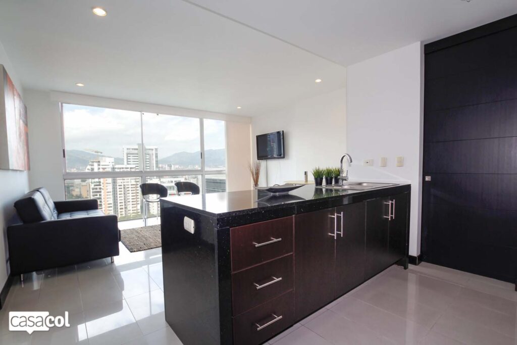 1BR 2BA Apartment for Rent in  Comuna 14 - El Poblado,  Antioquia - $1,350