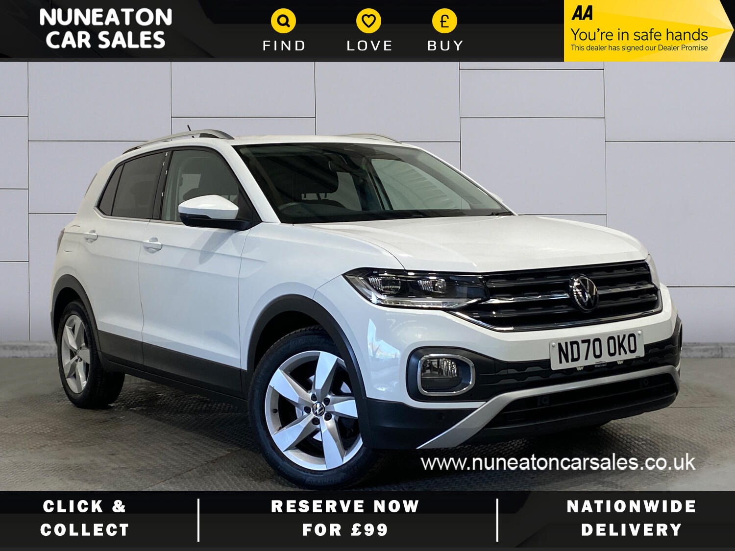 2020 used Volkswagen T-Cross 1.0 TSI SEL