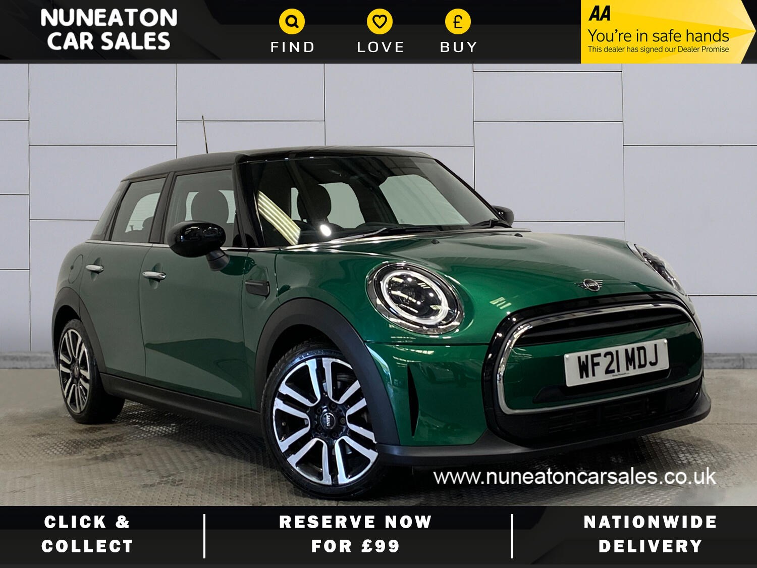 2021 used MINI Hatch 1.5 5-Door Hatch Cooper Exclusive