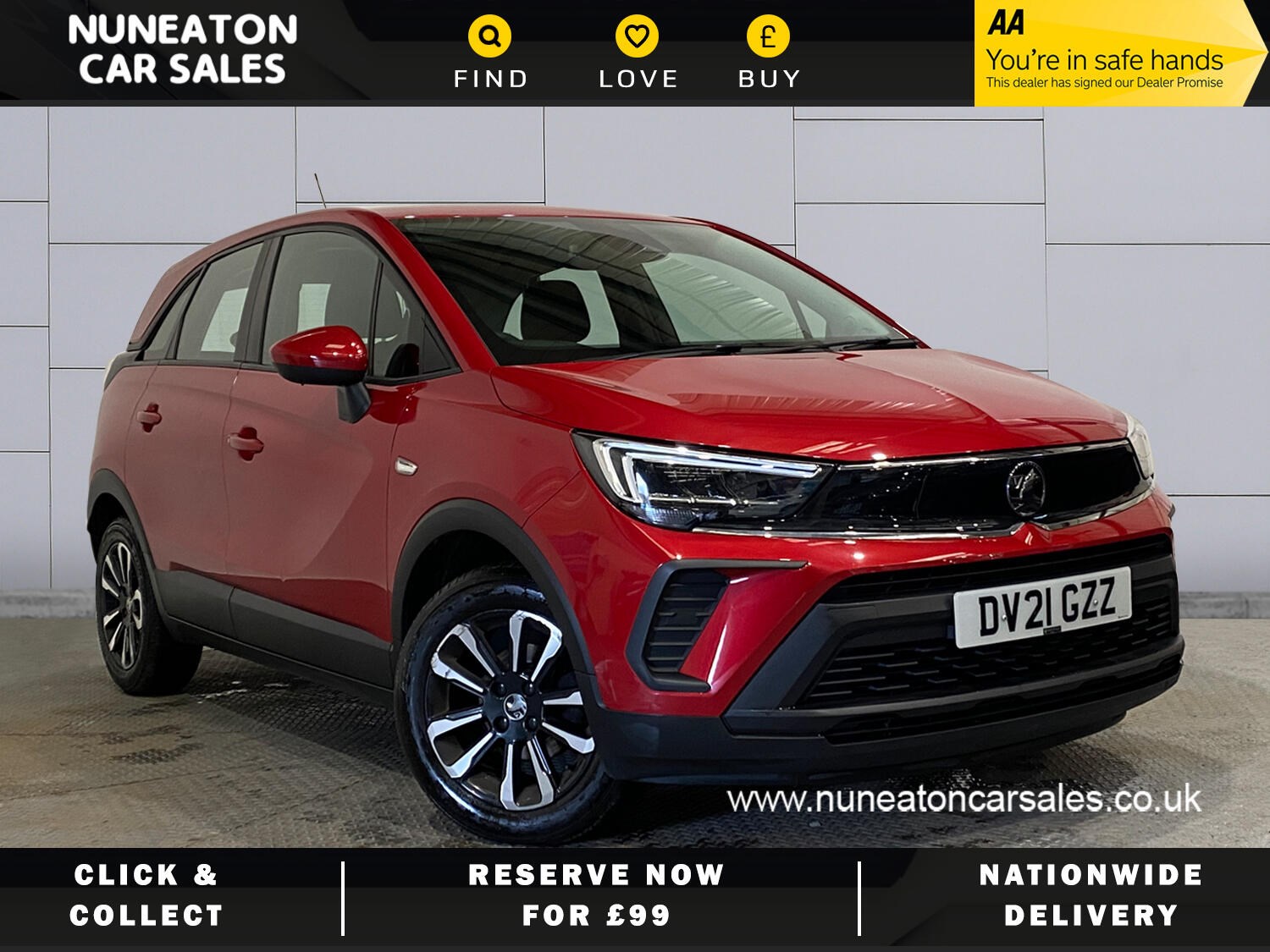 2021 used Vauxhall crossland 1.2 SE