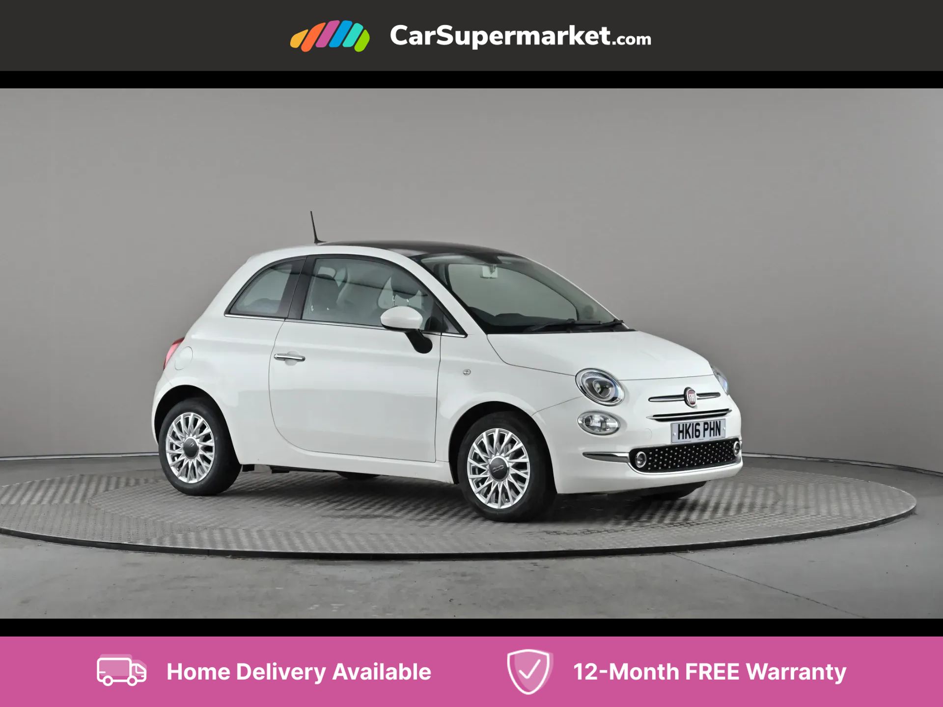 2016 used Fiat 500 0.9 TwinAir Lounge