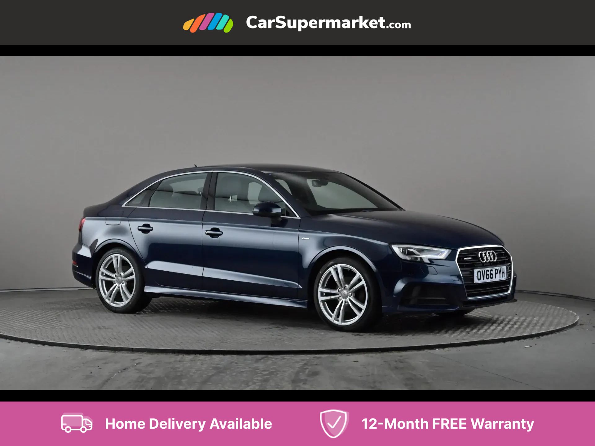 2016 used Audi A3 2.0 TDI Quattro S Line [Comfort & Sound Pack]